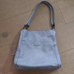 American Leather Co Austin Triple Entry Hobo Bag Sea Breeze Blue Purse